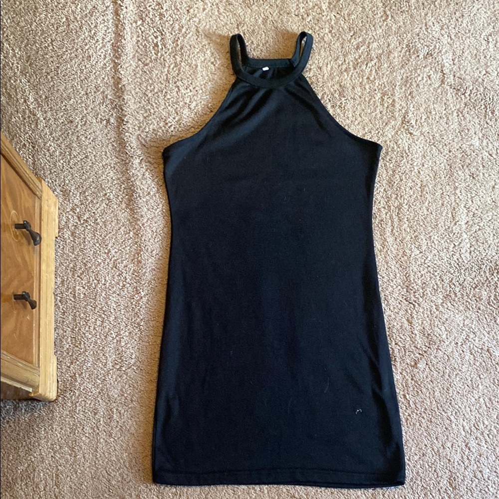 Elegant Black Halter Top